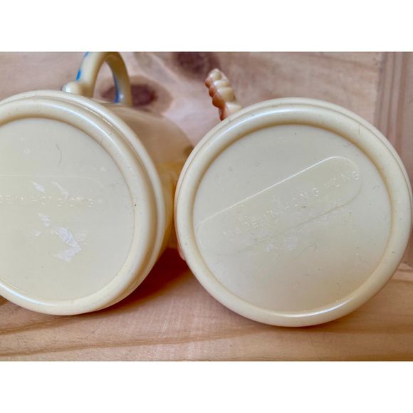 VTG Spenser Gifts Plastic Set of 4 Animal Mugs 3" H x 2.5" W Made in Hong Kong - Picture 5 of 7